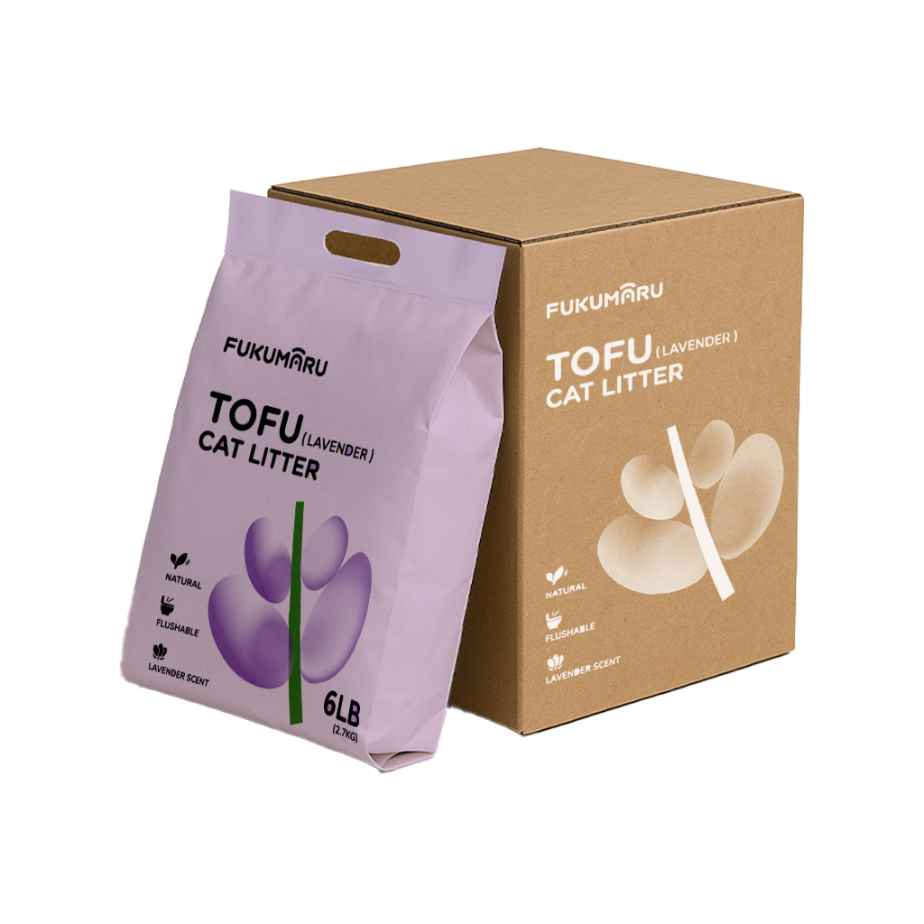Tofu Cat Litter Lavender 10kg box with bag