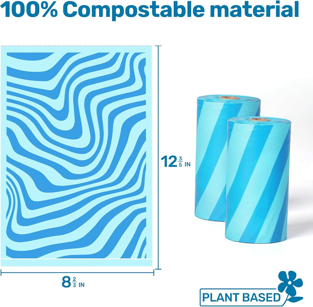 Eco & Compostable Poop Bags - 120 Bags