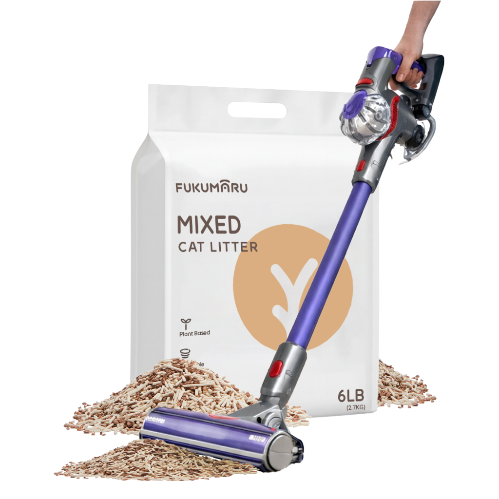 Tofu Cat Litter Mixed Litter (WIN Dyson V8 cordless vacuum)