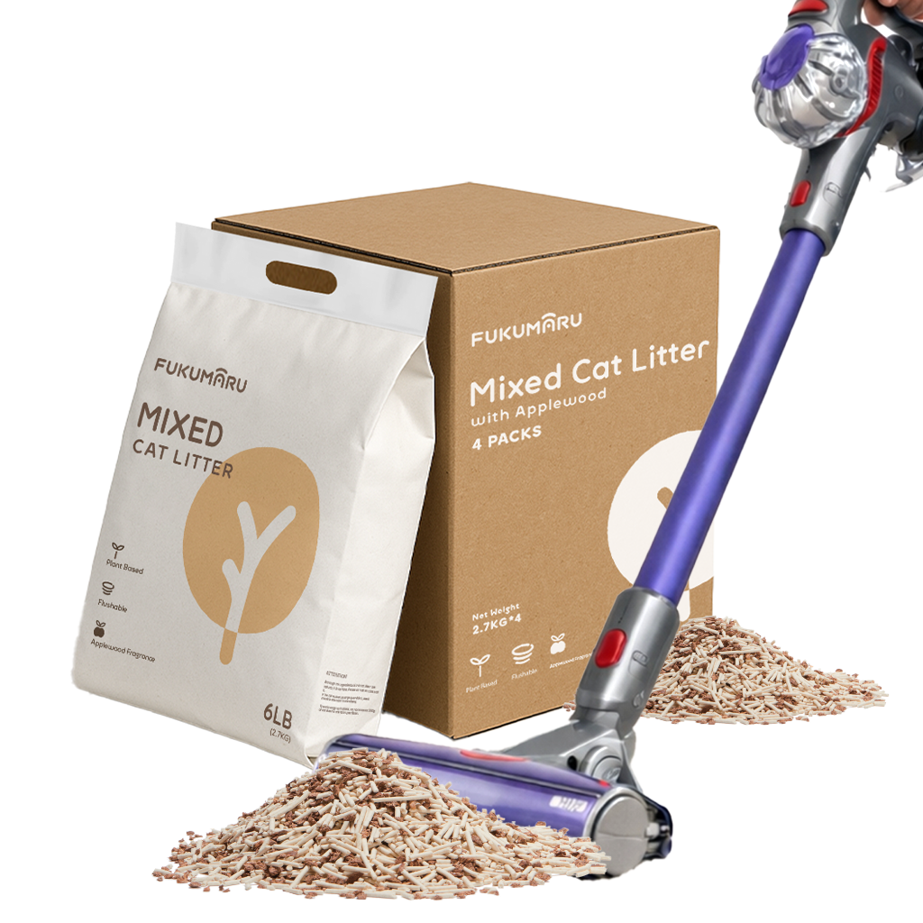 Tofu Cat Litter Mixed Litter - 10kgs (WIN Dyson V8 cordless vacuum)